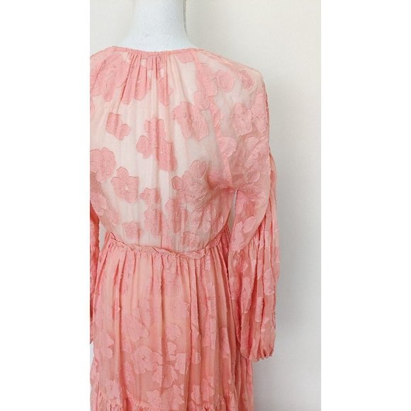 Ulla Johnson Margaux Fil Coupé Silk Chiffon Maxi Dress size 4/AU 8 BNWT - Picture 14 of 16